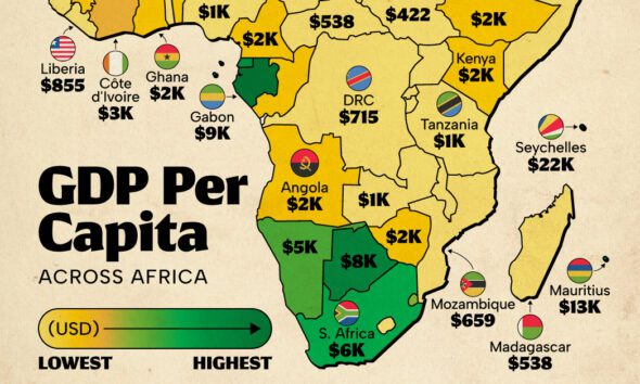 Mapped The World S Largest Economies Sized By Gdp