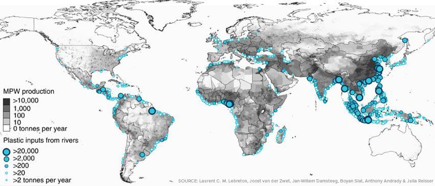 wedstrijd Madison Of Infographic: Visualizing the World's Top Plastic Emitting Rivers