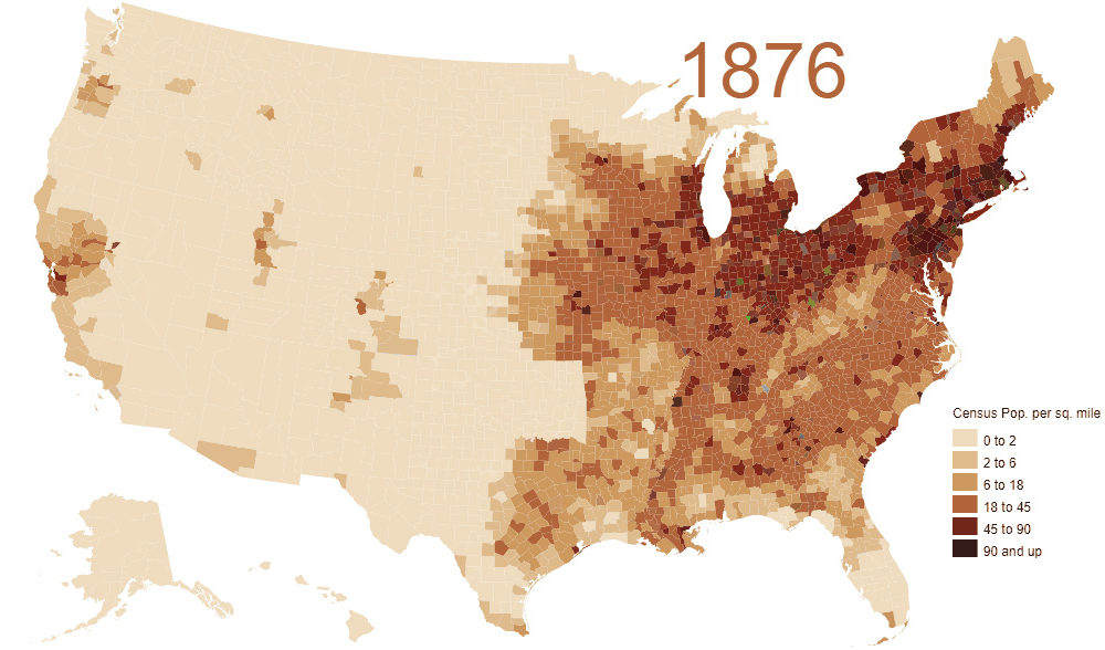 us population density map 2012