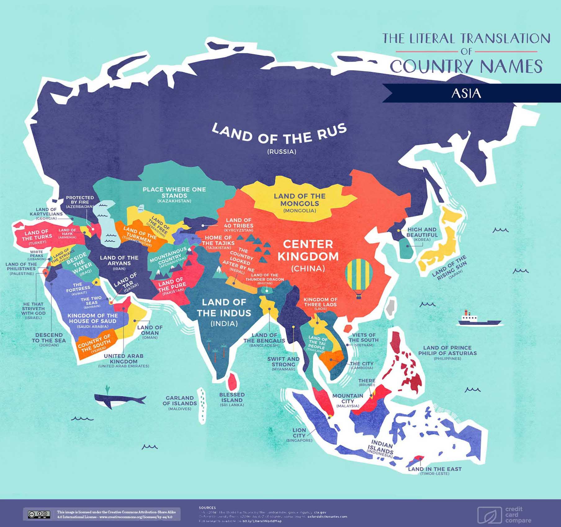 Asia map names Visual Capitalist