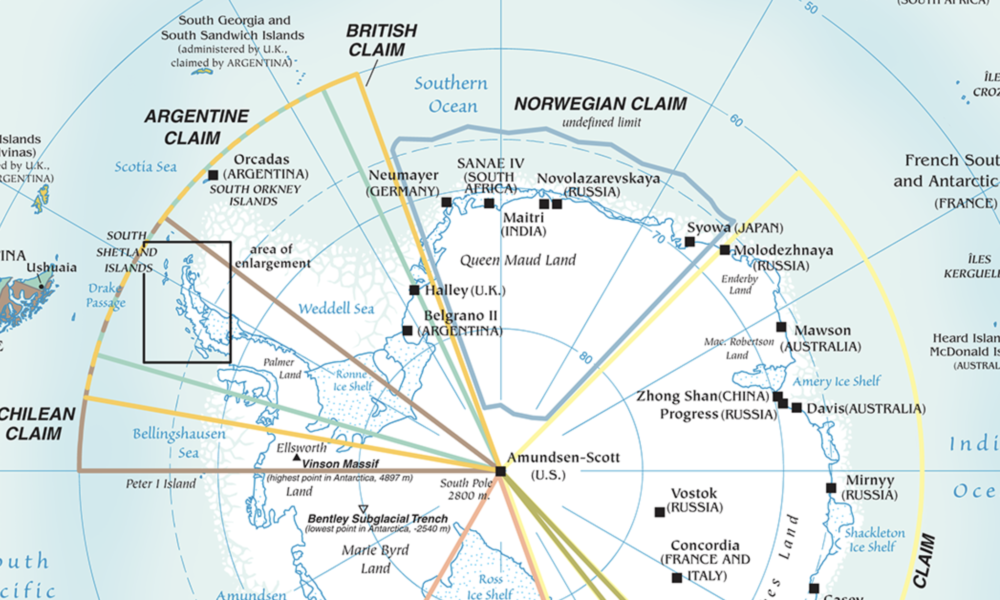 antarctic region map