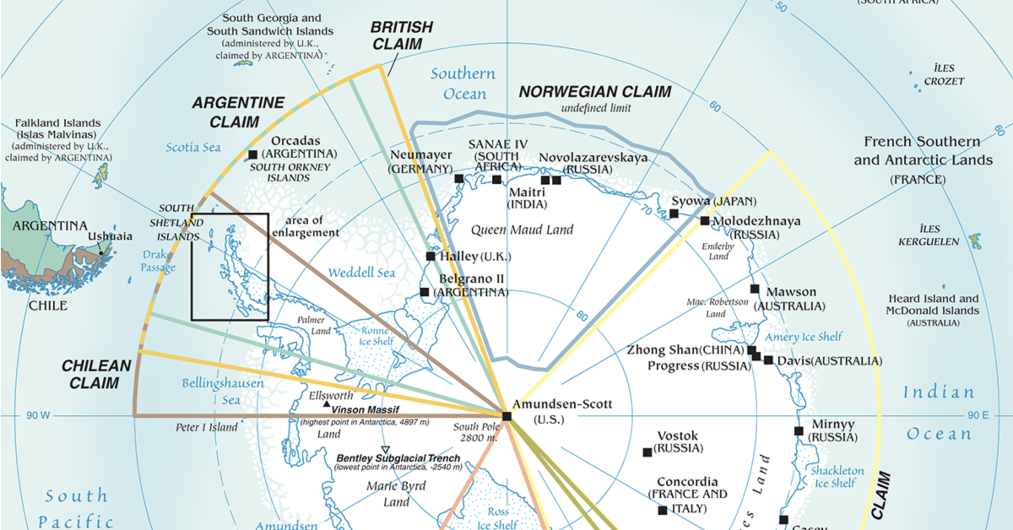 Antarctica Territorial Claims