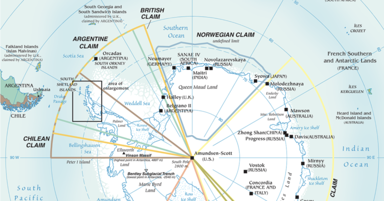antarctic region map