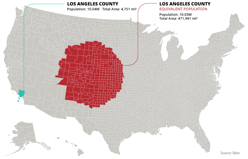 us map by county population density