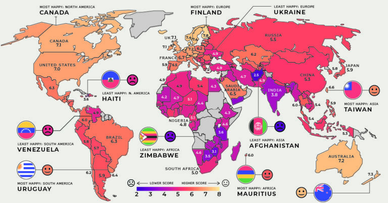 Infographic: Mapping Quality of Life Around the World