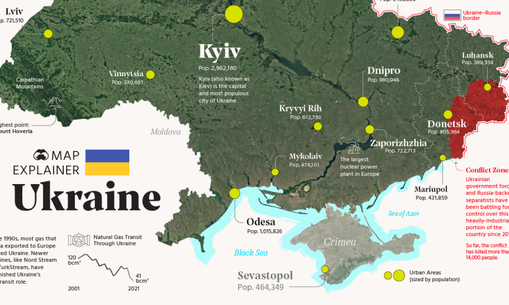 Map Explainer Key Facts About Ukraine Visual Capitalist