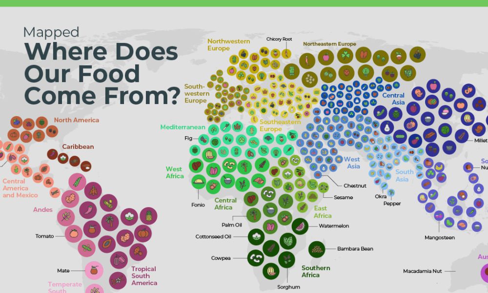 Mapped: Where Does Our Food Come From?