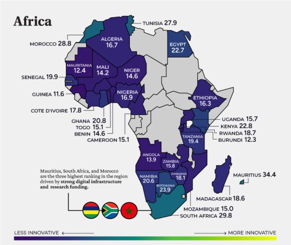 Mapped: The Most Innovative Countries in the World in 2022