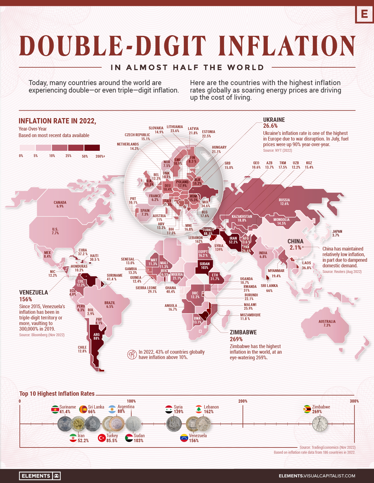 Mapped Which Countries Have The Highest Inflation Toronto Escorts 