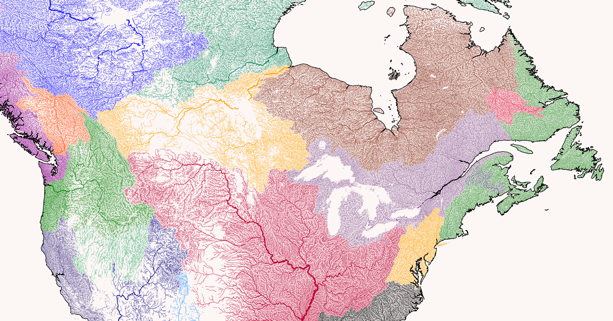 PythonMaps River Basins Share 