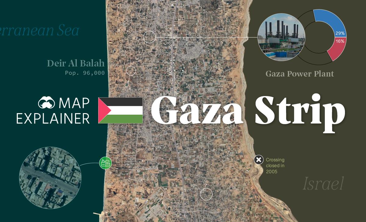 Gaza Strip Map Explainer Share 