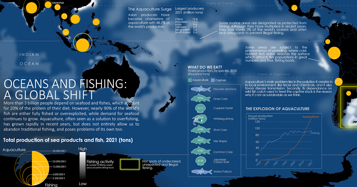 Industrial fishing is dominated by just a few of the world's