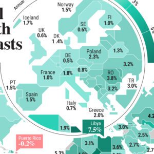 Mapped: GDP Growth Forecasts by Country, in 2023