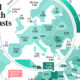 This map shows global GDP growth forecasts in 2024.
