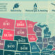 This map compares the total monthly energy bills in each of the 50 U.S. states.