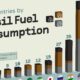 This graphic shows the top 12 countries by fossil fuel consumption in 2023.