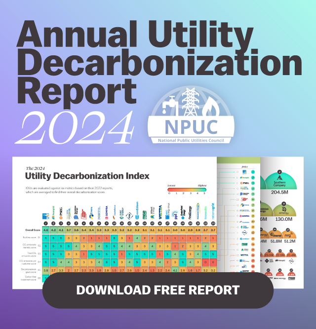 National Public Utilities Council 2024 Annual Utility Decarbonization Report - Download Free Report