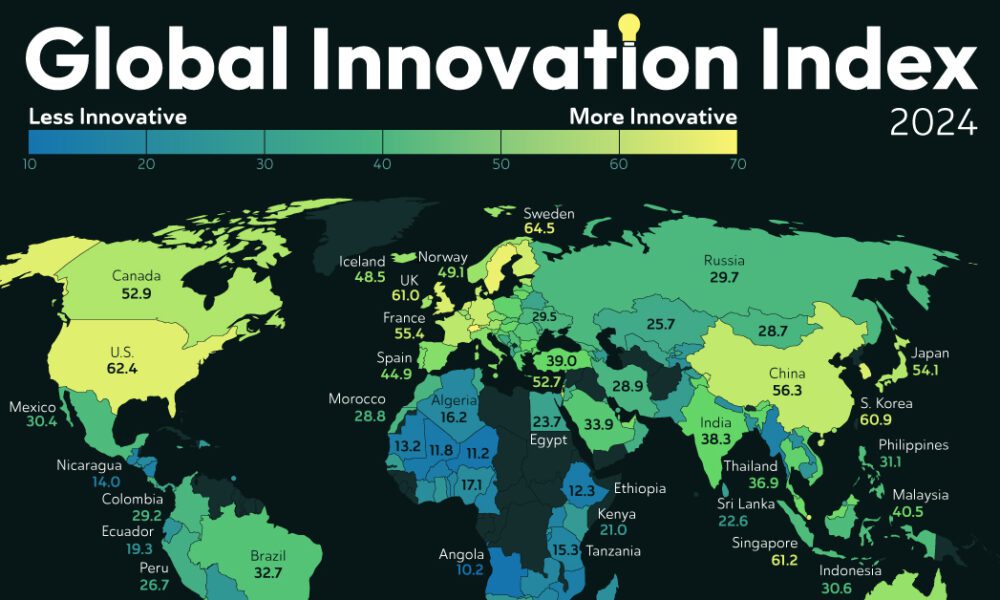 Visualizing The Global Share Of U S Stock Markets