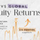 Line chart showing the outperformance of U.S. stocks compared to international stocks since 1979.