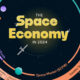 This graphic shows the size of the space economy as of December 2024